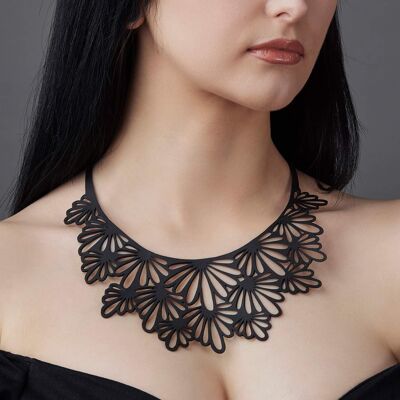 Collana Marigold Statement in gomma riciclata