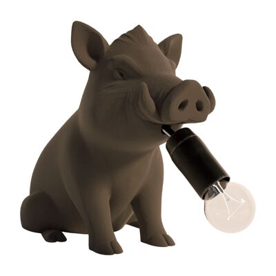 Lampada da tavolo a forma di cinghiale