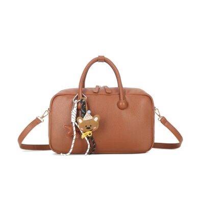 Brown Handbag With Charms