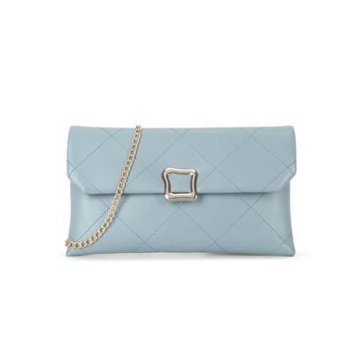 Pochette bleu gris