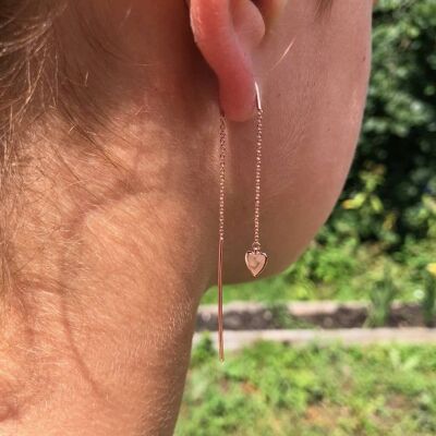 Falling Cupid Earrings Rose
