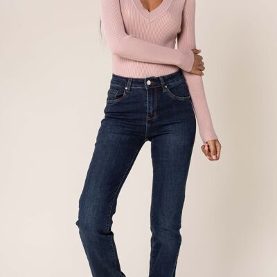 Jeans dritti/a vita alta TALL P209