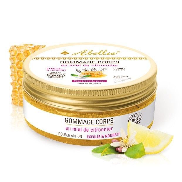 Scrub corpo al nocciolo di albicocca e miele di limone biologico 150 ml