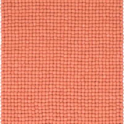 Alfombra rectangular de bolas de fieltro Lea
