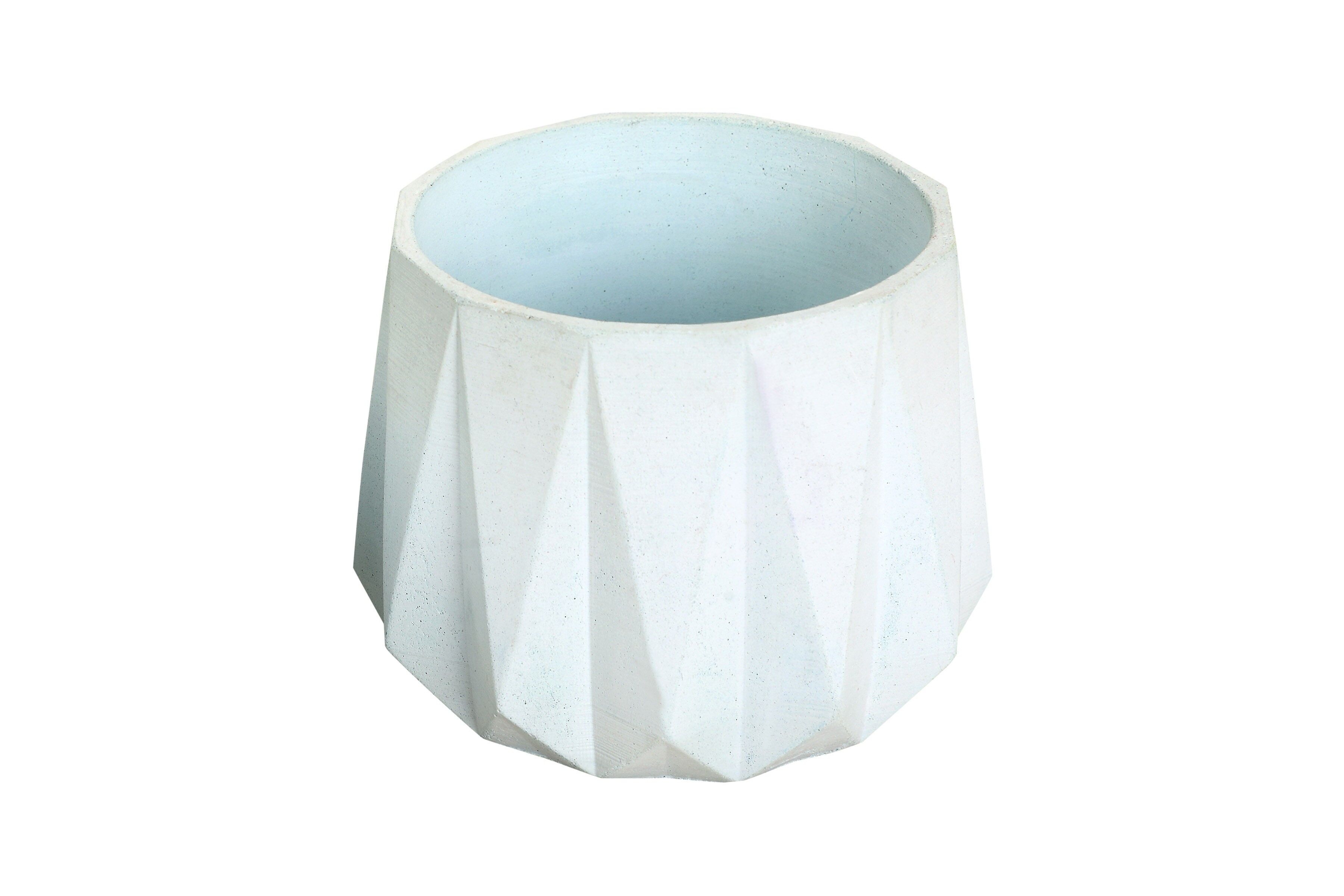 Concrete Small Succulent Planter- Blue, H 3.5 x W 4 Inch