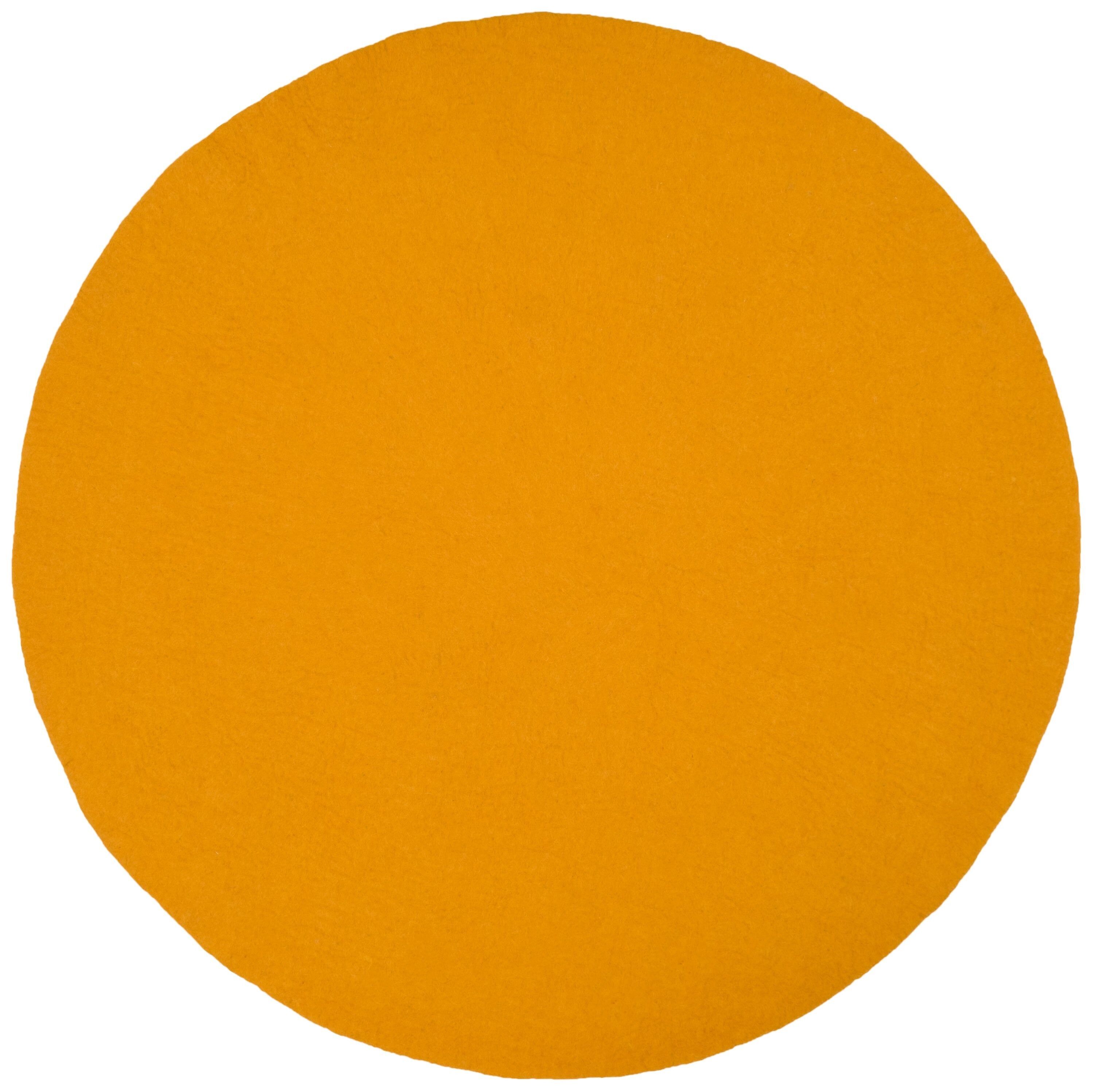 Alfombra redonda de fieltro Risa