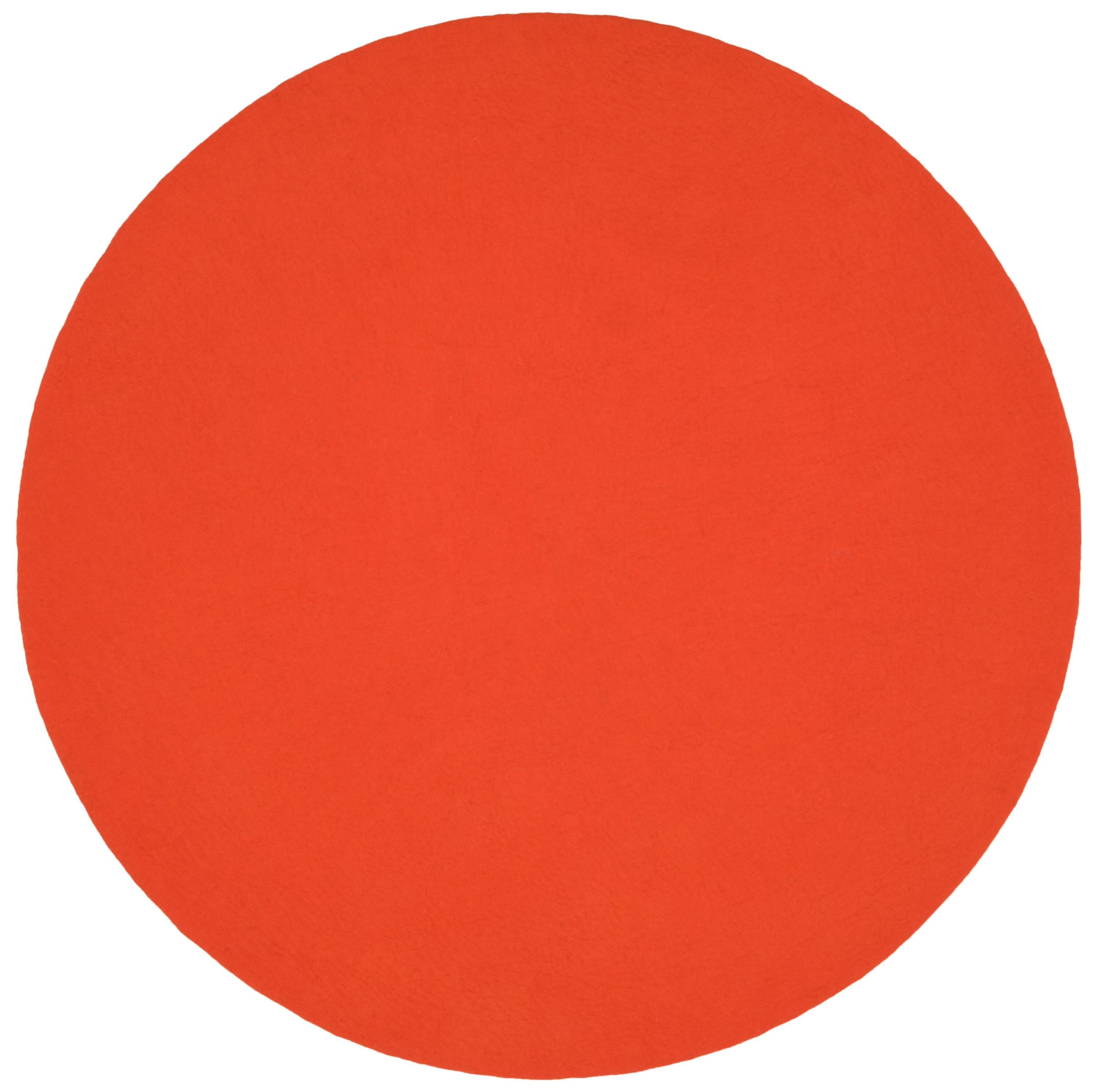 Alfombra redonda de fieltro Mats