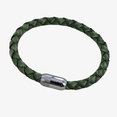 Bracelet Cuir Vintage VERT