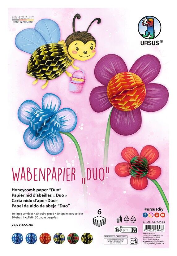Wabenpapier "Duo", 22,5 x 32,5 cm