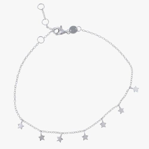 Starry Sterling Silver Charm Bracelet