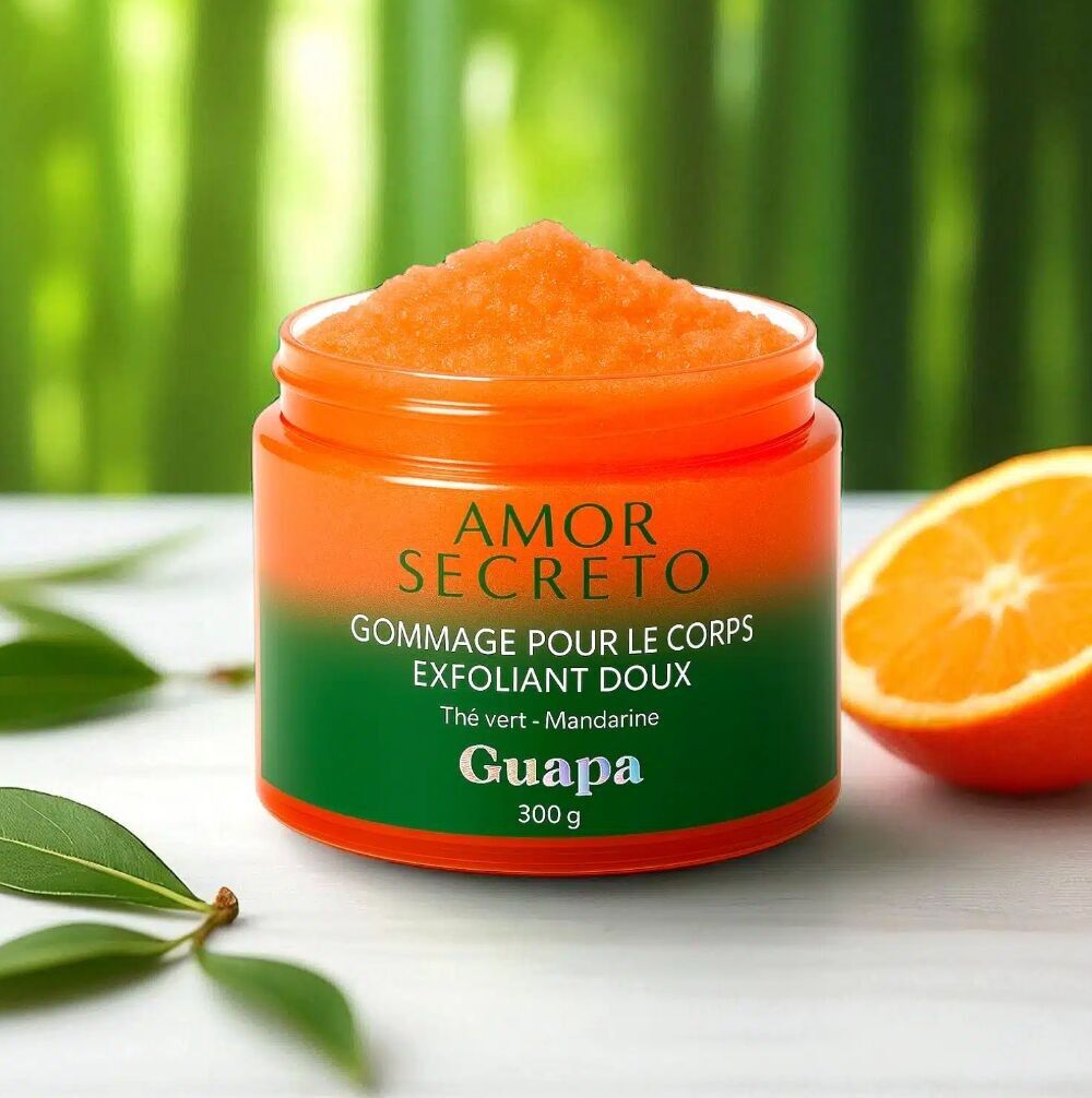 GUAPA Scrub Corpo Esfoliante Delicato – Tè Verde/Mandarino