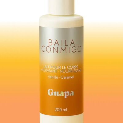 Loción corporal hidratante nutritiva con sabor a vainilla y caramelo