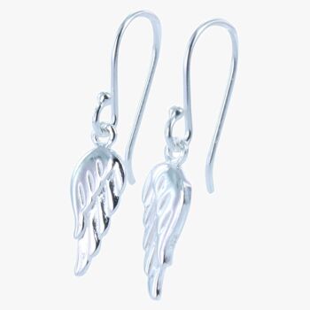 Boucles d'oreilles grandes ailes d'ange 2