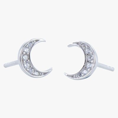 Aretes Moon Pave