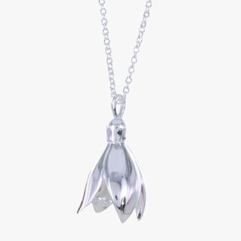 Collier perce-neige en argent sterling 2