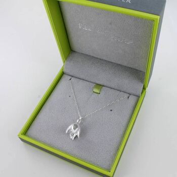 Collier perce-neige en argent sterling 9