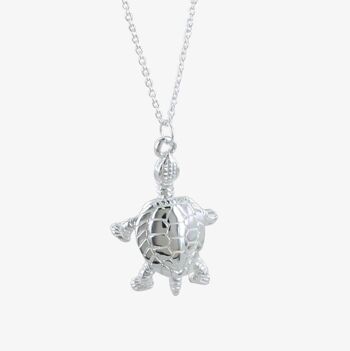 Collier tortue en argent sterling 4