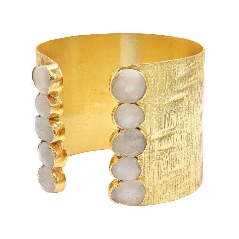 Bracciale in pietra di luna di plancton