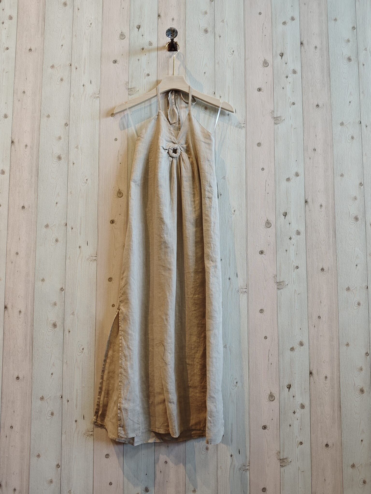 RIF 13992 ABITO IN LINO CON SPALLINE