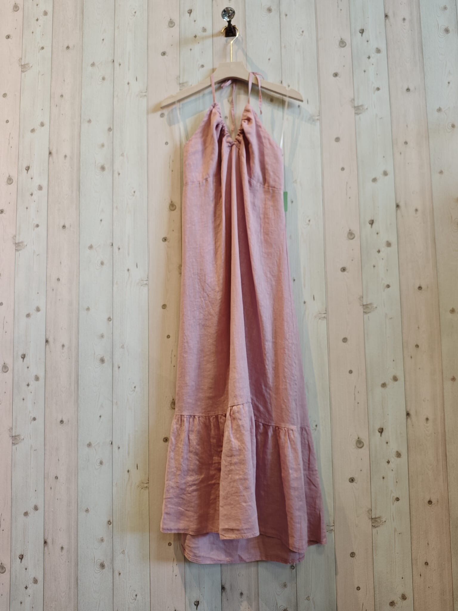 RIF 14491 ABITO CON SPALLINE IN LINO 100%