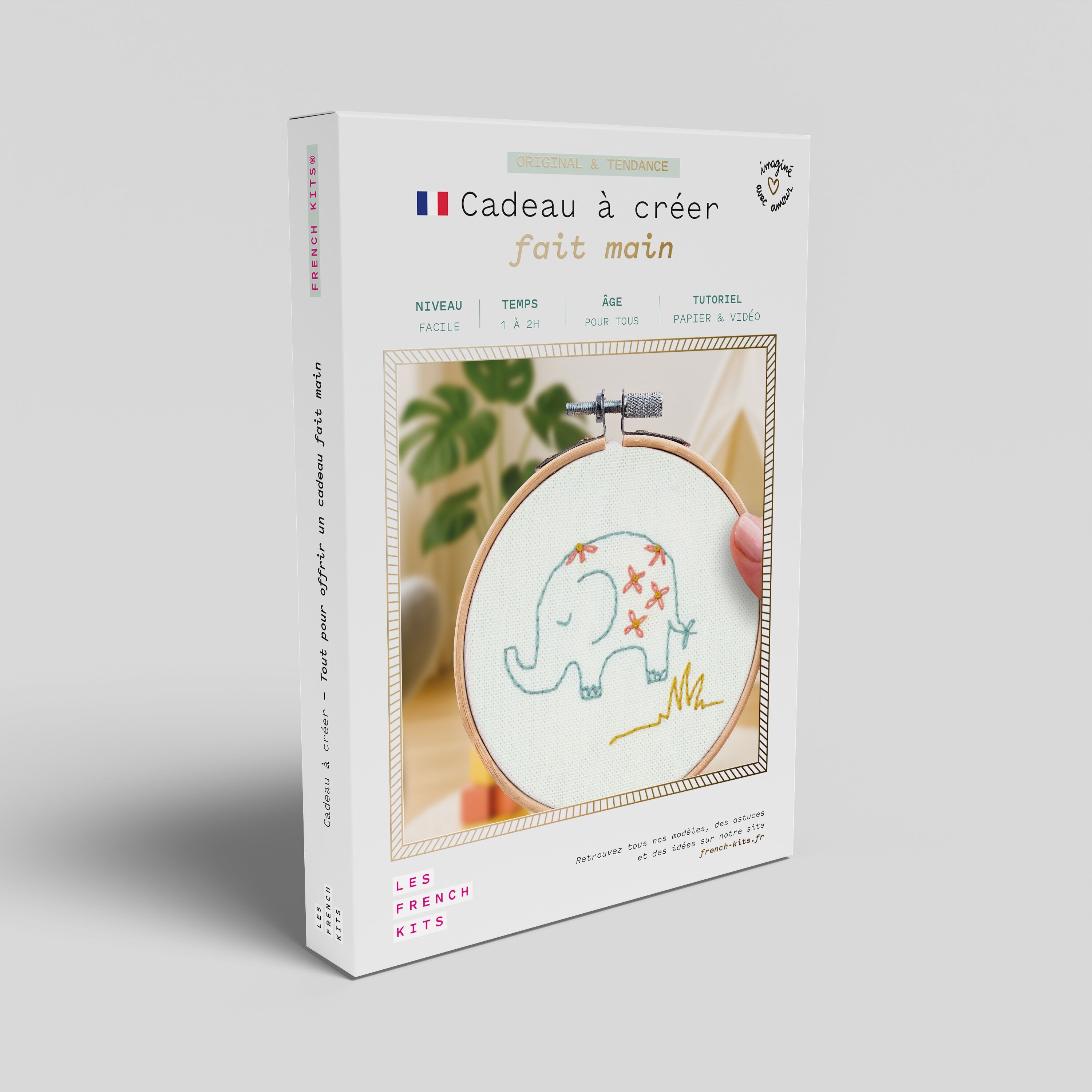 Les French Kits - Decorative Embroidery - Elephant
