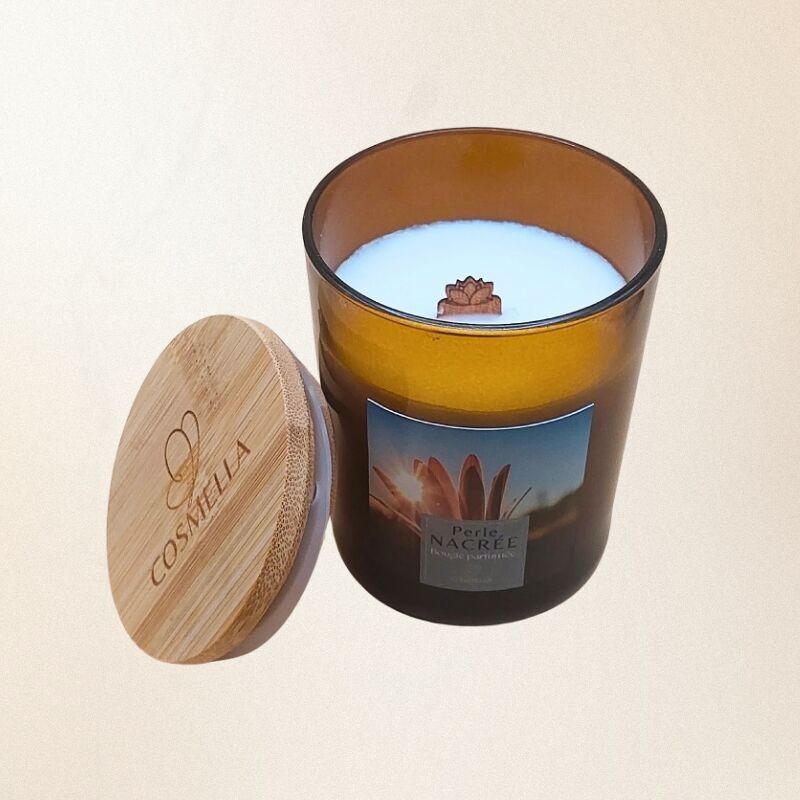 Bougie parfumée rechargeable - Perle nacrée - 80g