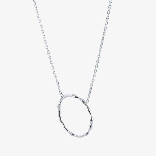 Sterling Silver Hula Hoop Necklace