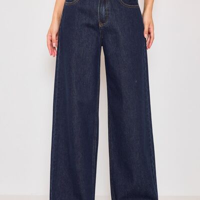 pantaloni larghi in denim