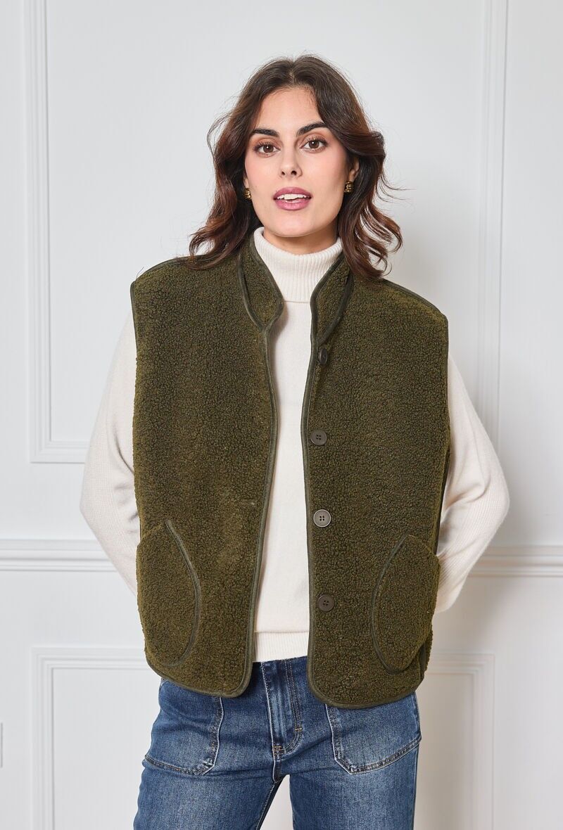 Gilet di peluche chic