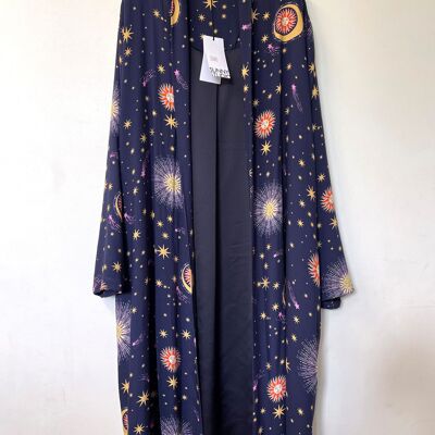 Elegant kimono with star patterns