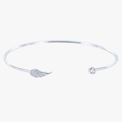 Angel Wing Pave Cuff Bracelet