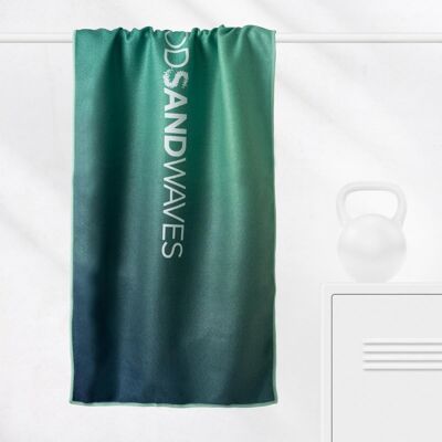 Green Temptation - Serviette de sport avec poche aimantée et zippée