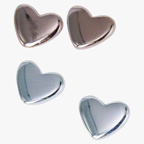 Petite Heart Stud Earrings