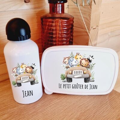 Kit Boîte à Goûter et Gourde Jungle