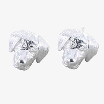 Boucles d'oreilles en argent sterling chien labrador 2