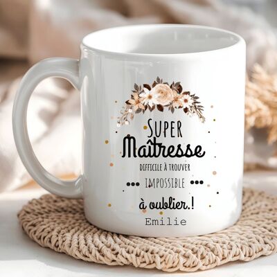 Tazza personalizzata - Super insegnante difficile da trovare
