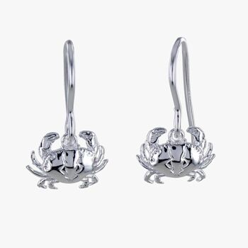 Boucles d'oreilles crabe en argent sterling 5