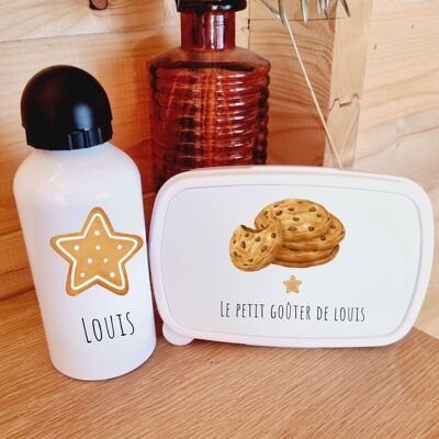 Kit personalizzato di snack box e borraccia - Biscotti