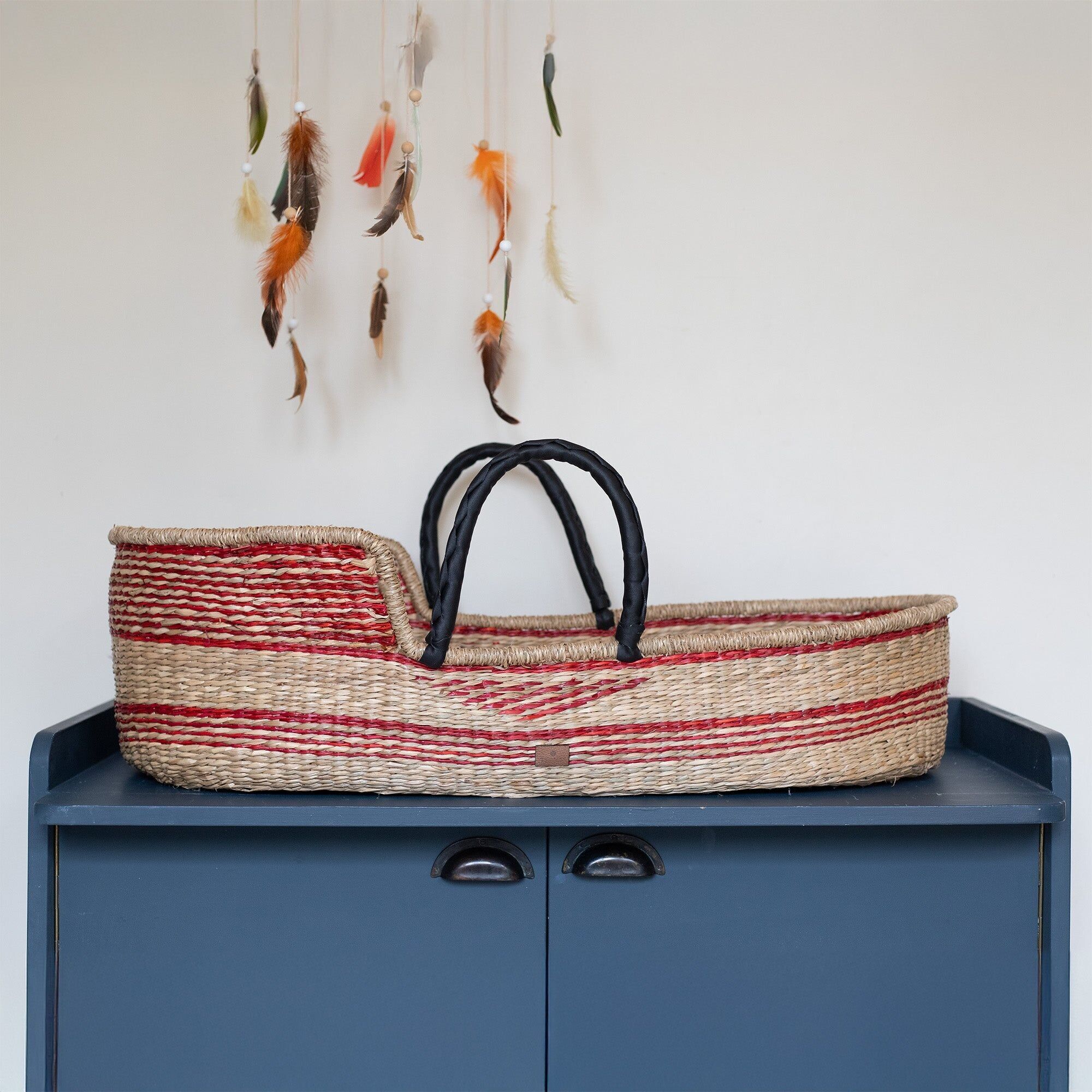 Cesto di Mosè - Culla di Mosè in alghe marine - Nocciola