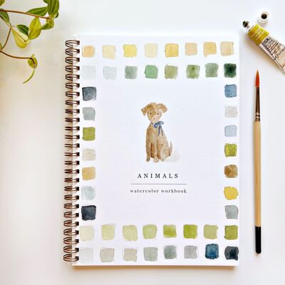 Cahier d'aquarelle sur les animaux
