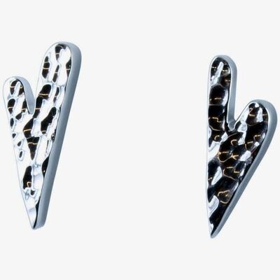 Sterling Silver Queen of Hearts Studs