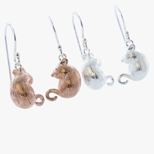 Sterling Silver Martha Mouse Earrings