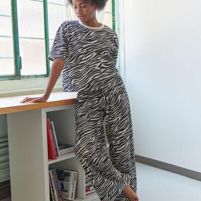 Pyjama Long Coton BIO - Zèbra