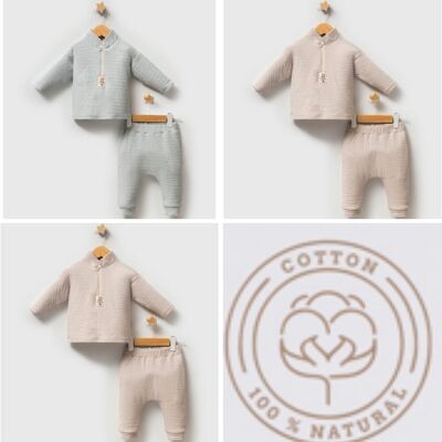 Ensemble 2 pièces pour bébé garçon Daily Elegance (6 à 24 mois) de cinq tailles