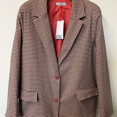Elegante giacca a quadri