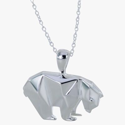Origami Polar Bear Necklace