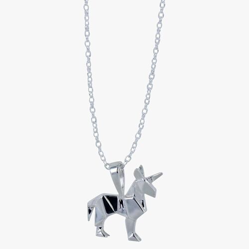 Origami Unicorn Necklace