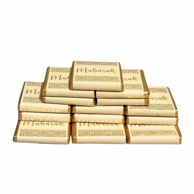 Quadrotti di cioccolato al latte (confezione da 30) - Mubarak