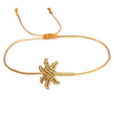 Bracelet palmier en or