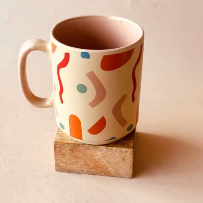 Tazza in ceramica e gres Confetti 3.2 x 4 pollici